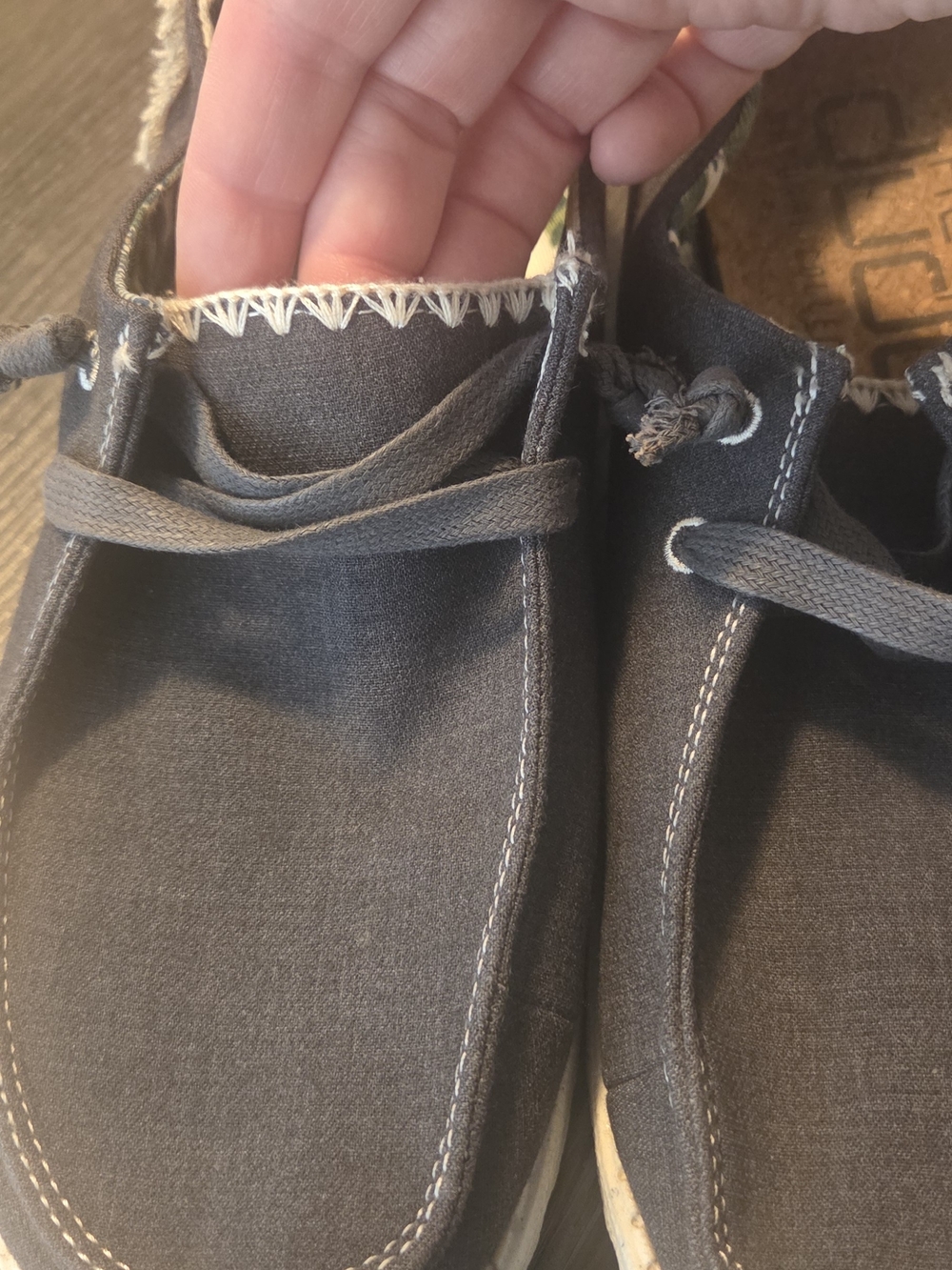 Womens Size 8 Wendy Hey Dude Shoes Slip-On Shoes - Charcoal